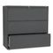 HON 800 Series Three-Drawer Lateral File, 42w x 19-1/4d x 40-7/8h, Charcoal HON893LS