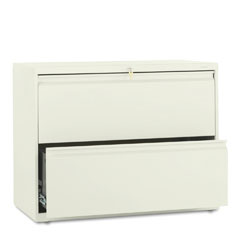 HON 800 Series Two-Drawer Lateral File, 36w x 19-1/4d x 28-3/8h, Putty HON882LL