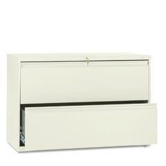 HON 800 Series Two-Drawer Lateral File, 42w x 19-1/4d x 28-3/8h, Putty HON892LL