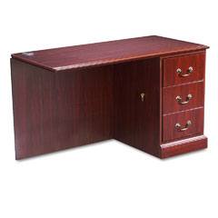 HON 94000 Series "L" Workstation Right Return, 48w x 24d x 29-1/2h, Mahogany HON94215RNN
