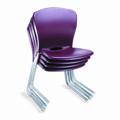 HON Accomplish Series Large Student Chairs, Garnet/Titanium, 4/Carton HONCL18PCE65C