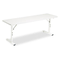 HON Adjustable Training Table, Rectangular, 60w x 18d x 32-1/2h, Light Gray HONED1860NQQQ