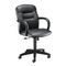 HON Allure Managerial Mid-Back Swivel/Tilt Chair, Black Leather HON3302SS11T