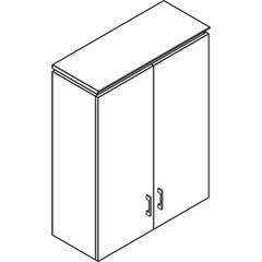 HON Announce Series Bookcase Hutch, Wood Doors, 36w x 14-3/4d x 48h, Mahogany HONVN614XK15NN