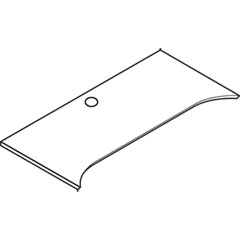HON Announce Series Bridge, 48w x 24d, Shaker Cherry HONVN349XKS5FF