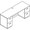 HON Announce Series Kneespace Credenza, 72w x 24d x 29-1/2h, Bourbon Cherry HONVN271DK1S5HH