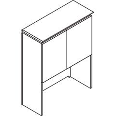 HON Announce Stack-on Storage Unit, Wood Doors, 36w x 14-3/4d x 48h, Shaker Cherry HONVN703XK5FF