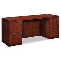HON Arrive Double Pedestal Kneespace Credenza, 72w x 24d x 29-1/2h, Henna Cherry HONVW271DC1Z9JJ