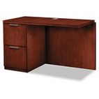 HON Arrive Left Return For Right Pedestal Desk, 48w x 24d x 29-1/2h, Henna Cherry HONVW182LC1Z9JJ
