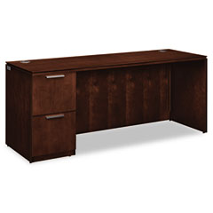 HON Arrive Single Pedestal Credenza, Left, 72w x 24d x 29-1/2h, Shaker Cherry HONVW271LC1Z9FF