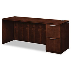 HON Arrive Single Pedestal Credenza, Right, 72w x 24d x 29-1/2h, Shaker Cherry HONVW271RC1Z9FF