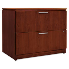 HON Arrive Wood Veneer Two-Drawer Lateral File, 36w x 24d x 29-1/2h, Henna Cherry HONVW636XC1JJ