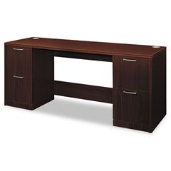 HON Attune Series Credenza With Kneespace, 72w x 24d x 29-1/2h, Mahogany HON11841NN