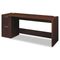 HON Attune Series Left Pedestal Credenza, 72w x 24d x 29-1/2h, Mahogany HON11808LNN