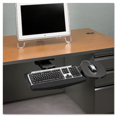 HON Bravo Articulating Keyboard/Mouse Platform, Ball-Bearing Glide, 20-3/4x11, Black HONHKB800P