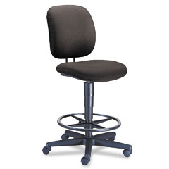 HON ComforTask Task Swivel Stool, Gray HON5905AB12T