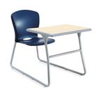 HON Desk/Chair Combo, 26w x 40-3/4d x 26h, Maple/Navy Blue Seat HONCL71HPBDD91C