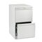 HON Efficiencies Mobile Pedestal File w/Two File Drawers, 19-7/8d, Light Gray HON33820RQ