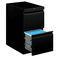 HON Efficiencies Mobile Pedestal File w/Two File Drawers, 22-7/8d, Black HON33823RP