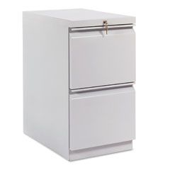 HON Efficiencies Mobile Pedestal File w/Two File Drawers, 22-7/8d, Charcoal HON33823RS