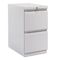 HON Efficiencies Mobile Pedestal File w/Two File Drawers, 22-7/8d, Charcoal HON33823RS