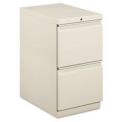 HON Efficiencies Mobile Pedestal File w/Two File Drawers, 22-7/8d, Light Gray HON33823RQ