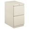 HON Efficiencies Mobile Pedestal File w/Two File Drawers, 22-7/8d, Light Gray HON33823RQ