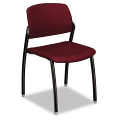 HON F3 Series Armless Guest Chair, Wine Upholstery HONFG07NT69