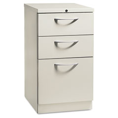 HON Flagship Mobile Box/Box/File Pedestal, Arch Pull, 19-7/8d, Light Gray HON18720AQ