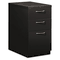 HON Flagship Mobile Box/Box/File Pedestal, Arch Pull, 22-7/8d, Black HON18723AP