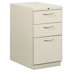 HON Flagship Mobile Box/Box/File Pedestal, Arch Pull, 22-7/8d, Light Gray HON18723AQ