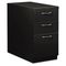 HON Flagship Mobile Box/Box/File Pedestal, Arch Pull, 28-7/8d, Black HON18730AP