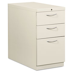 HON Flagship Mobile Box/Box/File Pedestal, Arch Pull, 28-7/8d, Light Gray HON18730AQ