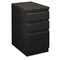 HON Flagship Mobile Box/Box/File Pedestal, Full Radius Pull, 22-7/8d, Black HON18723RP