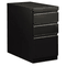 HON Flagship Mobile Box/Box/File Pedestal, Full Radius Pull, 28-7/8d, Black HON18730RP