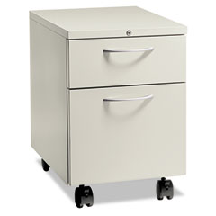 HON Flagship Mobile Box/File Pedestal, Arch Pull, 22-7/8" Deep, Light Gray HON15923ALQ