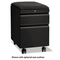 HON Flagship Mobile Box/File Pedestal, Full Radius Pull, 22-7/8" Deep, Black HON15923RLP