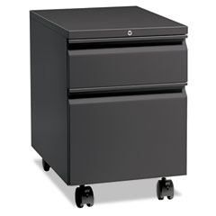 HON Flagship Mobile Box/File Pedestal, Full Radius Pull, 22-7/8" Deep, Charcoal HON15923RLS