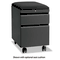 HON Flagship Mobile Box/File Pedestal, Full Radius Pull, 22-7/8" Deep, Charcoal HON15923RLS
