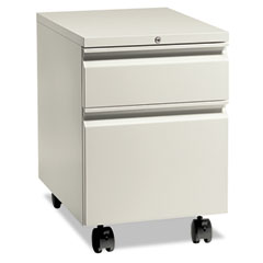 HON Flagship Mobile Box/File Pedestal, Full Radius Pull, 22-7/8" Deep, Light Gray HON15923RLQ