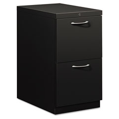 HON Flagship Mobile File/File Pedestal, Arch Pull, 22-7/8d, Black HON18823AP