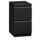 HON Flagship Mobile File/File Pedestal, Full Radius Pull, 19-7/8d, Black HON18820RP