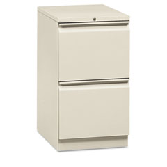 HON Flagship Mobile File/File Pedestal, Full Radius Pull, 19-7/8d, Light Gray HON18820RQ