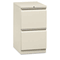 HON Flagship Mobile File/File Pedestal, Full Radius Pull, 19-7/8d, Light Gray HON18820RQ