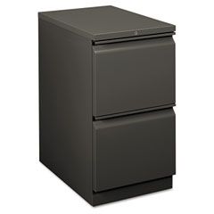 HON Flagship Mobile File/File Pedestal, Full Radius Pull, 22-7/8d, Charcoal HON18823RS