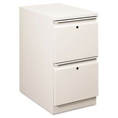 HON Flagship Mobile File/File Pedestal, Full Radius Pull, 22-7/8d, Light Gray HON18823RQ