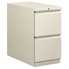 HON Flagship Mobile File/File Pedestal, Full Radius Pull, 28-7/8d, Light Gray HON18830RQ
