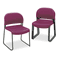 HON GuestStacker Chair, Burgundy with Black Finish Legs, 4/Carton HON4031MBT