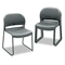 HON GuestStacker Chair, Charcoal with Black Finish Legs, 4/Carton HON4031LAT