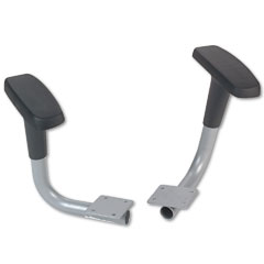 HON Height-Adjustable T-Arms for Alaris 4240 Series Work Chairs, Black HON4295C